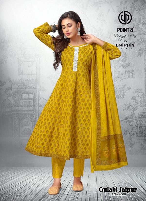 Deeptex Gulabi Jaipur Vol-2 – Anarkali Kurti With Pant & Dupatta